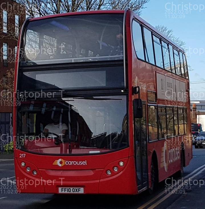 Image of Carousel Buses vehicle 217. Taken by Christopher T at 11.02.09 on 2022.02.01